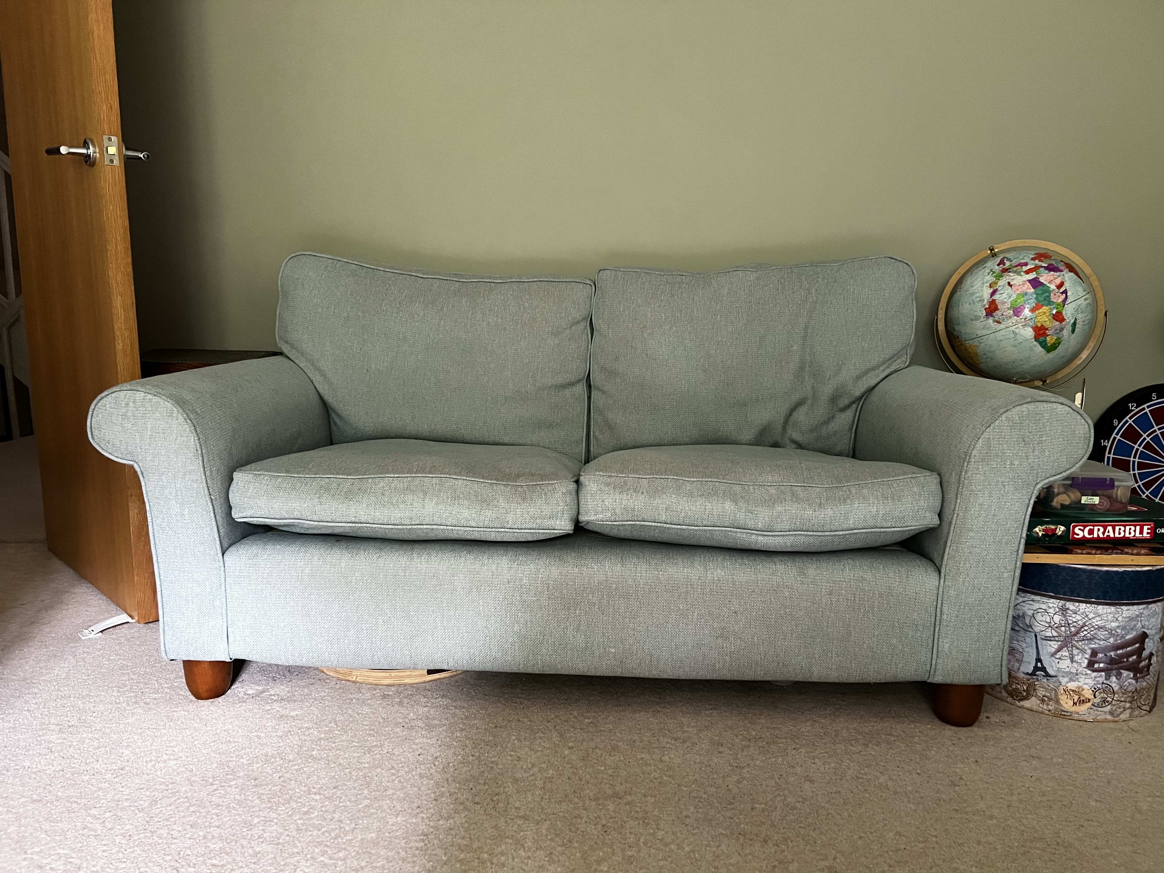 Light blue Laura Ashley 2 seat sofa